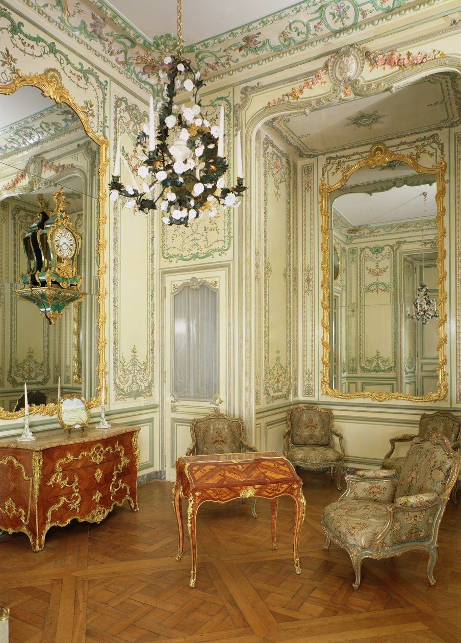Privat rum för Dauphine Marie-Josephe de Saxe (1731-67) av French School