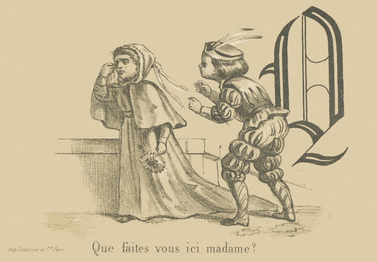 F: Vad gör du här, fru? av French School