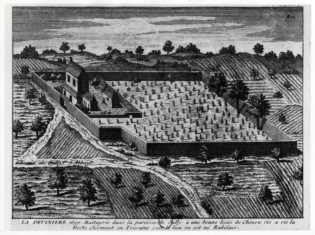 Rabelais, La Devinière: Rabelais födelseplats. av French School