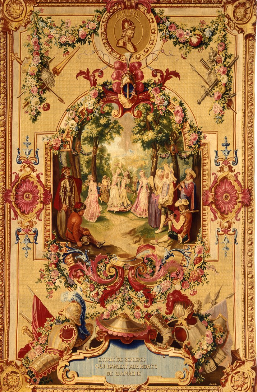 Regence Gobelins gobeläng med berättelsen om Don Quijote, 1717-18 av French School