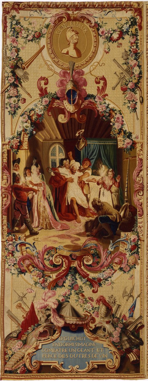 Regence Gobelins gobeläng med berättelsen om Don Quijote, 1717-18 av French School