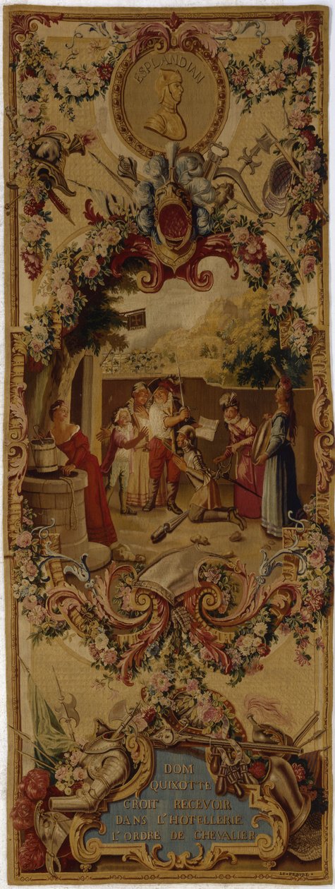 Regence Gobelins gobeläng med berättelsen om Don Quijote, 1717-18 av French School