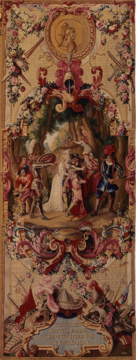 Regence Gobelins gobeläng med berättelsen om Don Quijote, 1717-18 av French School