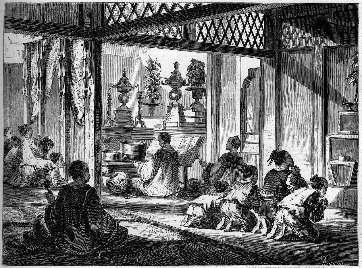Religiöst tempel, Kina av French School
