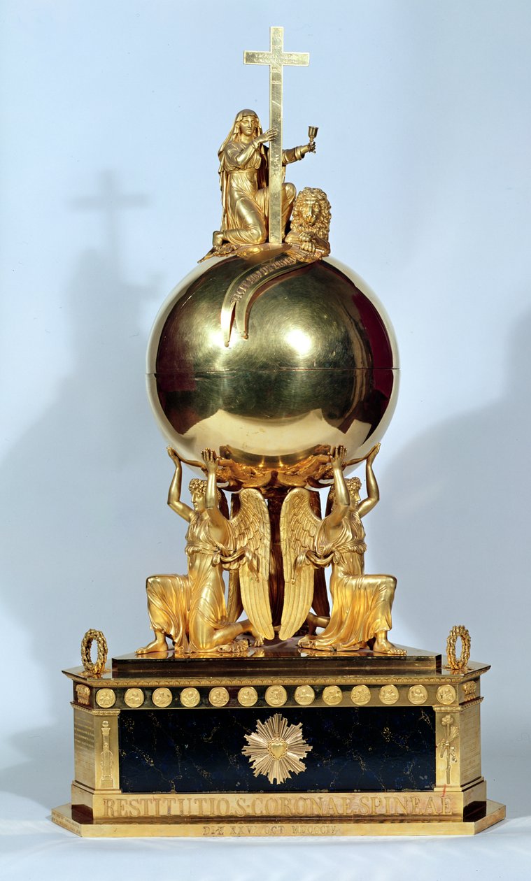 Törnkronans relikvieskrin, 26 oktober 1804 (guld) av French School