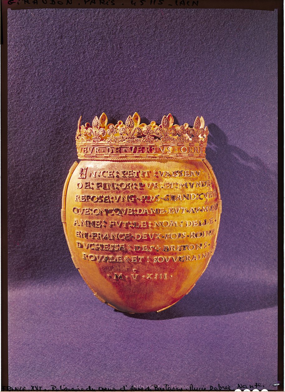 Relikvieskrin av Anne av Bretagnes hjärta (1477-1514) Hertiginna av Bretagne, 1514 av French School