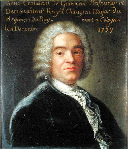 Rene-Jacques Croissant de Garengeot (1688-1759) (olja på duk) av French School