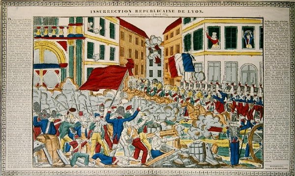 Republikanskt uppror i Lyon, 9-14 april 1834 av French School