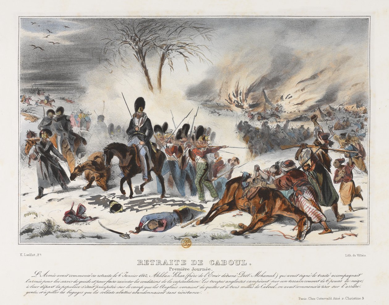 Reträtt från Kabul den 6 januari 1842 av French School