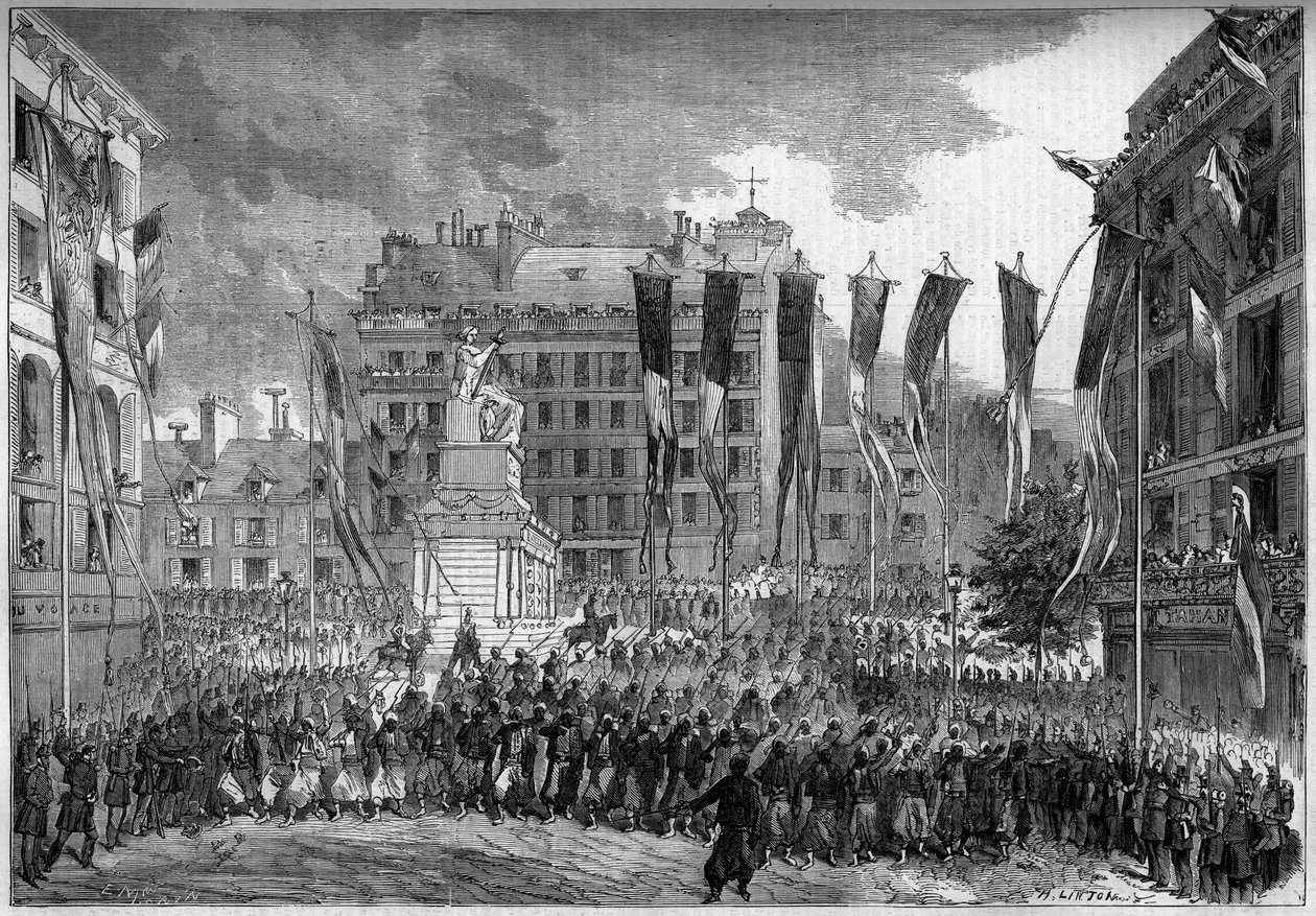 De franska truppernas återkomst efter Risorgimento, Paris av French School