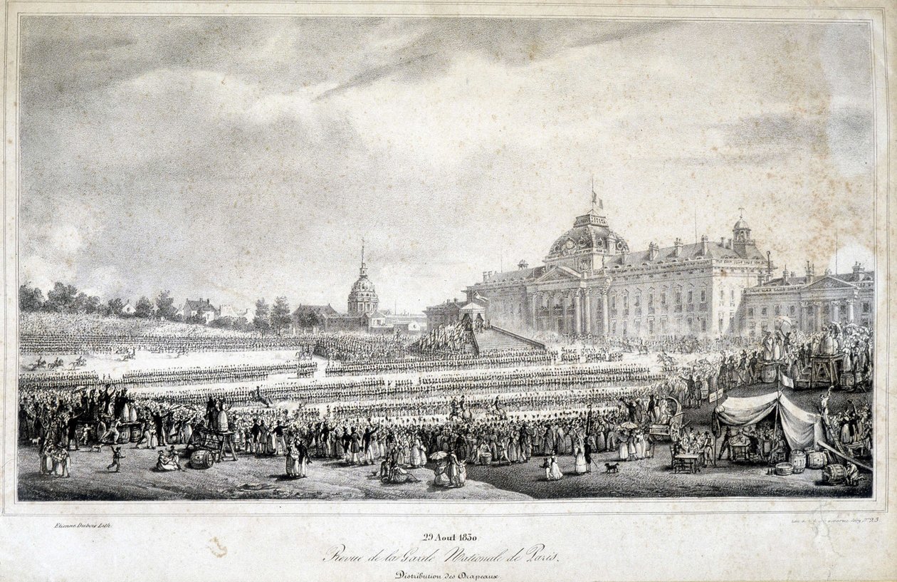 Granskning av nationalgardet i Paris den 29/4/1830. av French School
