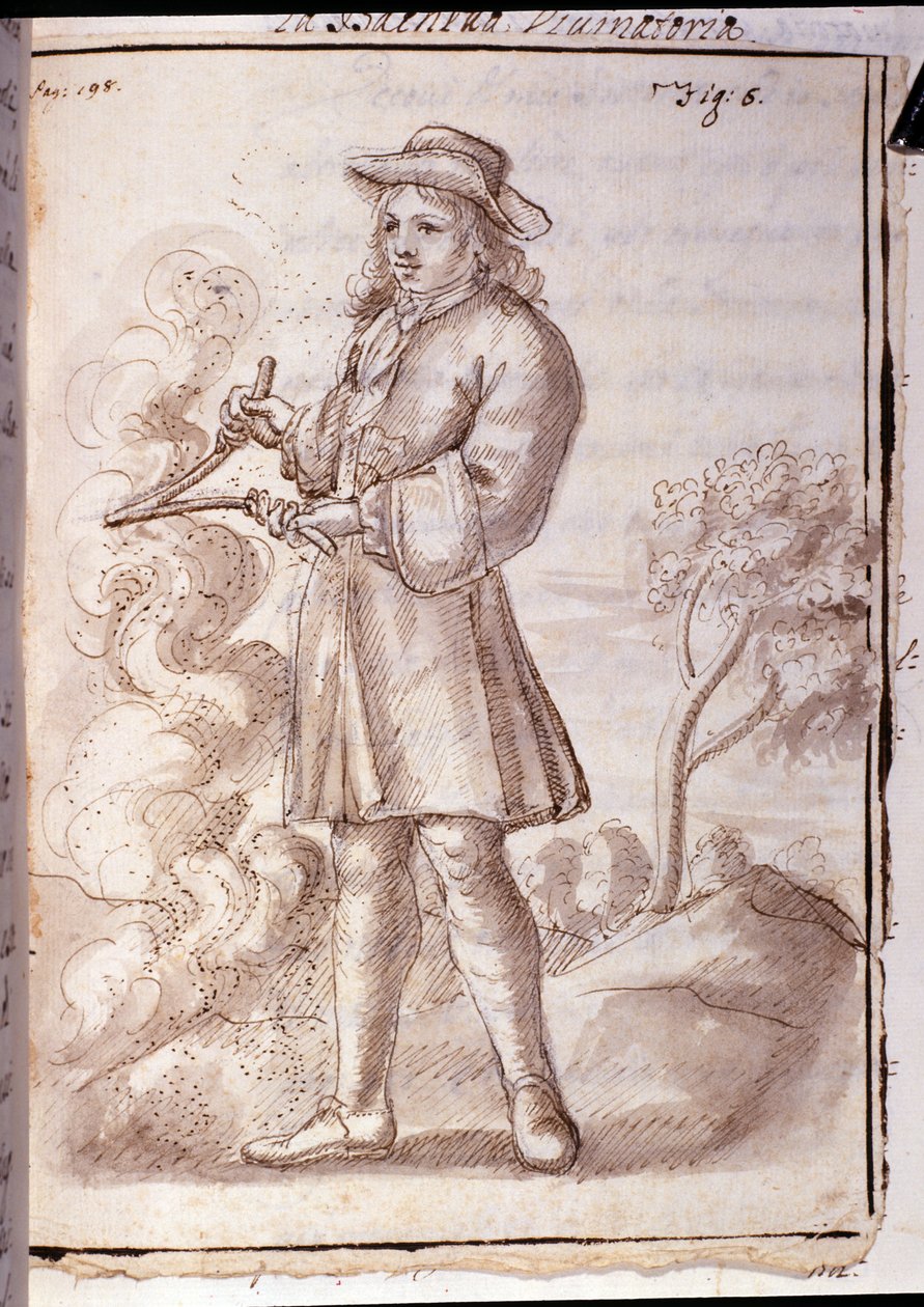 Rhabdomancy - rabdomancy - sourcellerie - i "" Ockult fysik, eller Treat of the divinatory wand and its användbar för upptäckten av källorna till minorna i cacher, tjuvar och flyktiga mördare, etc ”” - av Pierre Le Lorrain (Abbe de Vallemo av French School