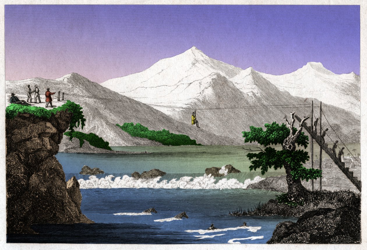 Rio Magdalena. (gravyr, ca 1840) av French School