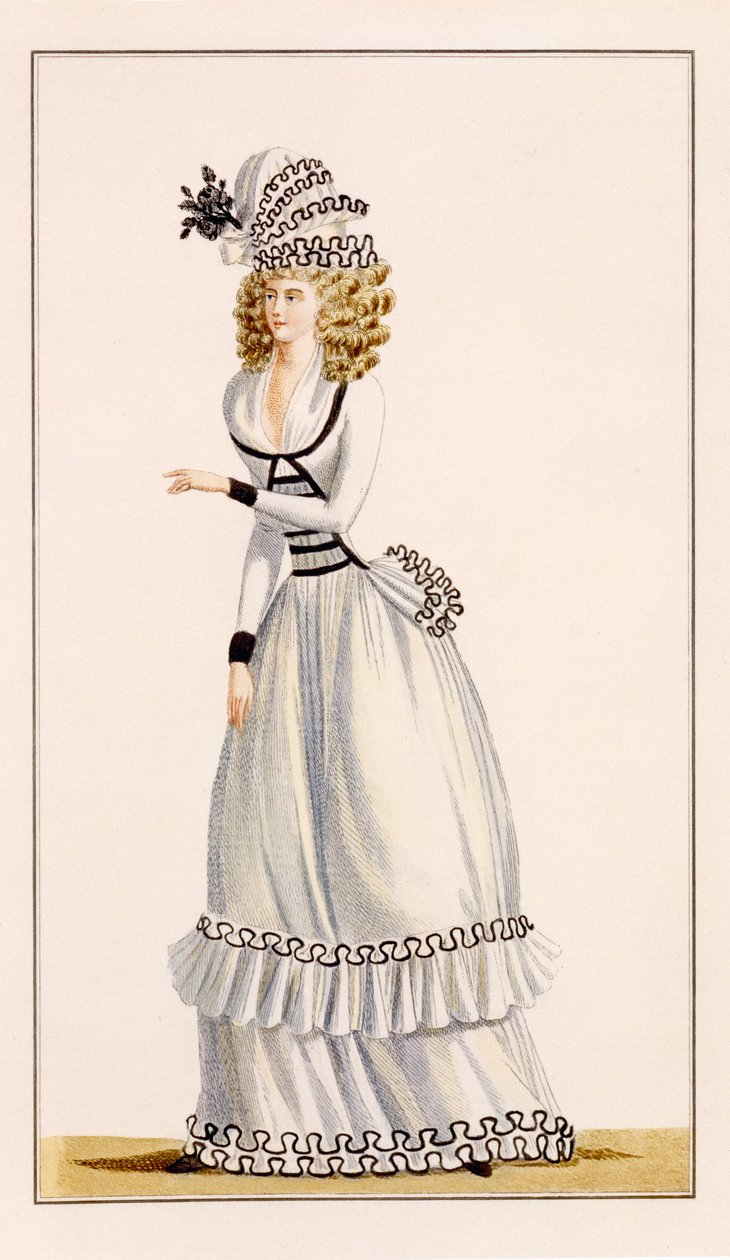 Demi Demie Dress från Journal of Fashion and Taste, 1790 av French School