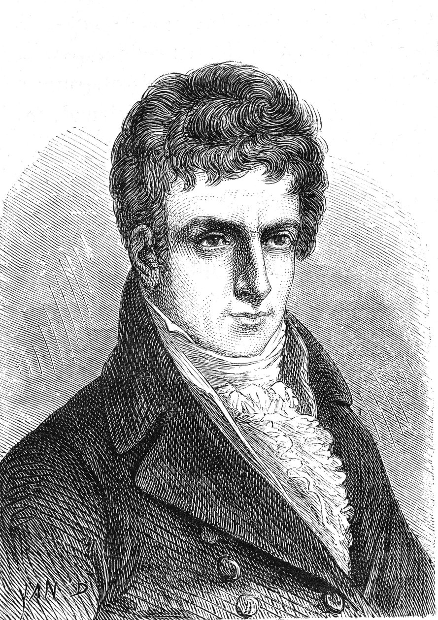 Robert FULTON (1765-1815), amerikansk ingenjör och uppfinnare (ångbåt). av French School