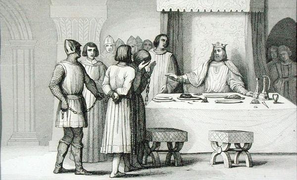 Robert II (970-1031) den fromme släpper konspiratörerna, från 