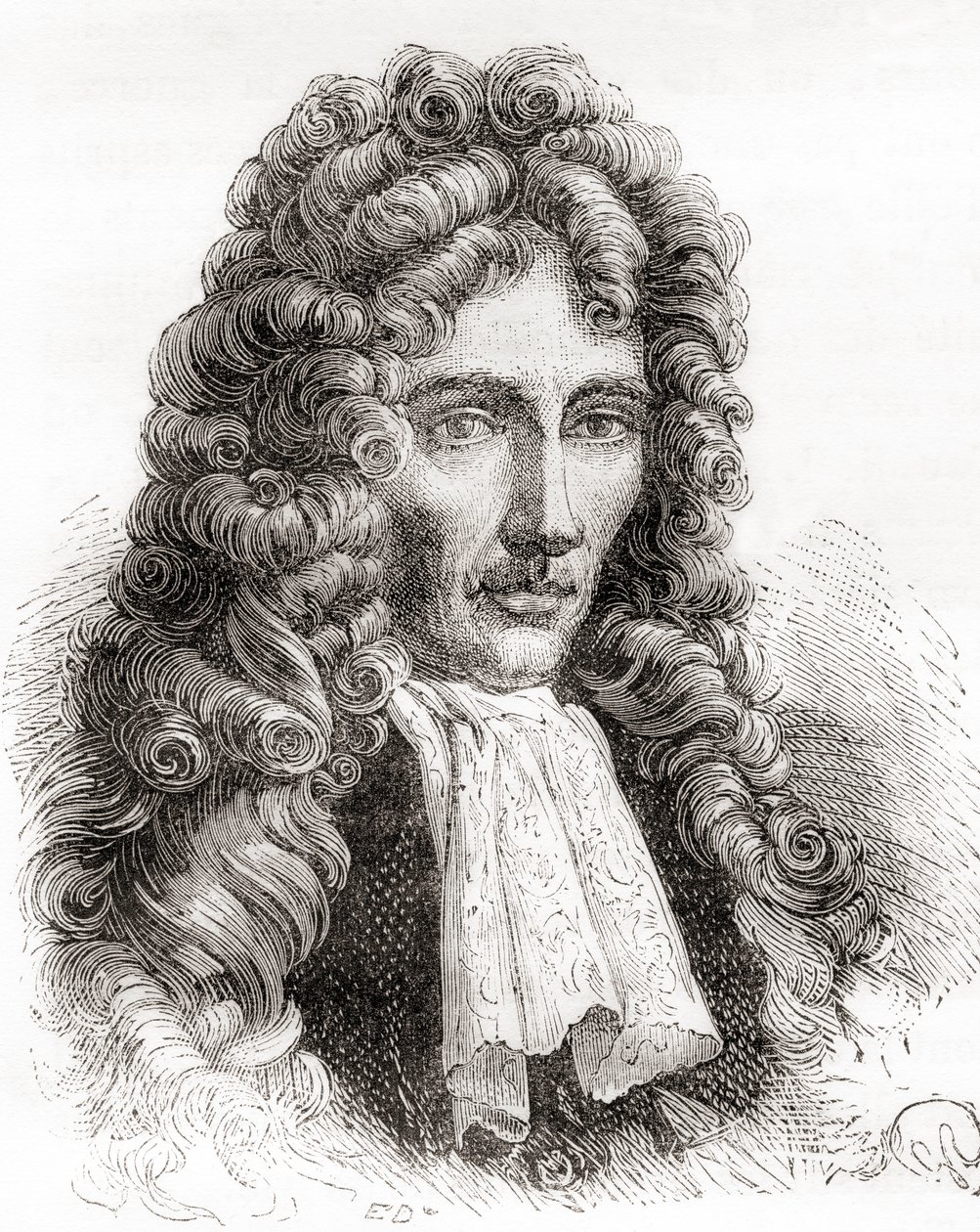Robert William Boyle, anglo-irländsk naturfilosof, kemist, fysiker och uppfinnare, från Les Merveilles de la Science, pub.1870 av French School