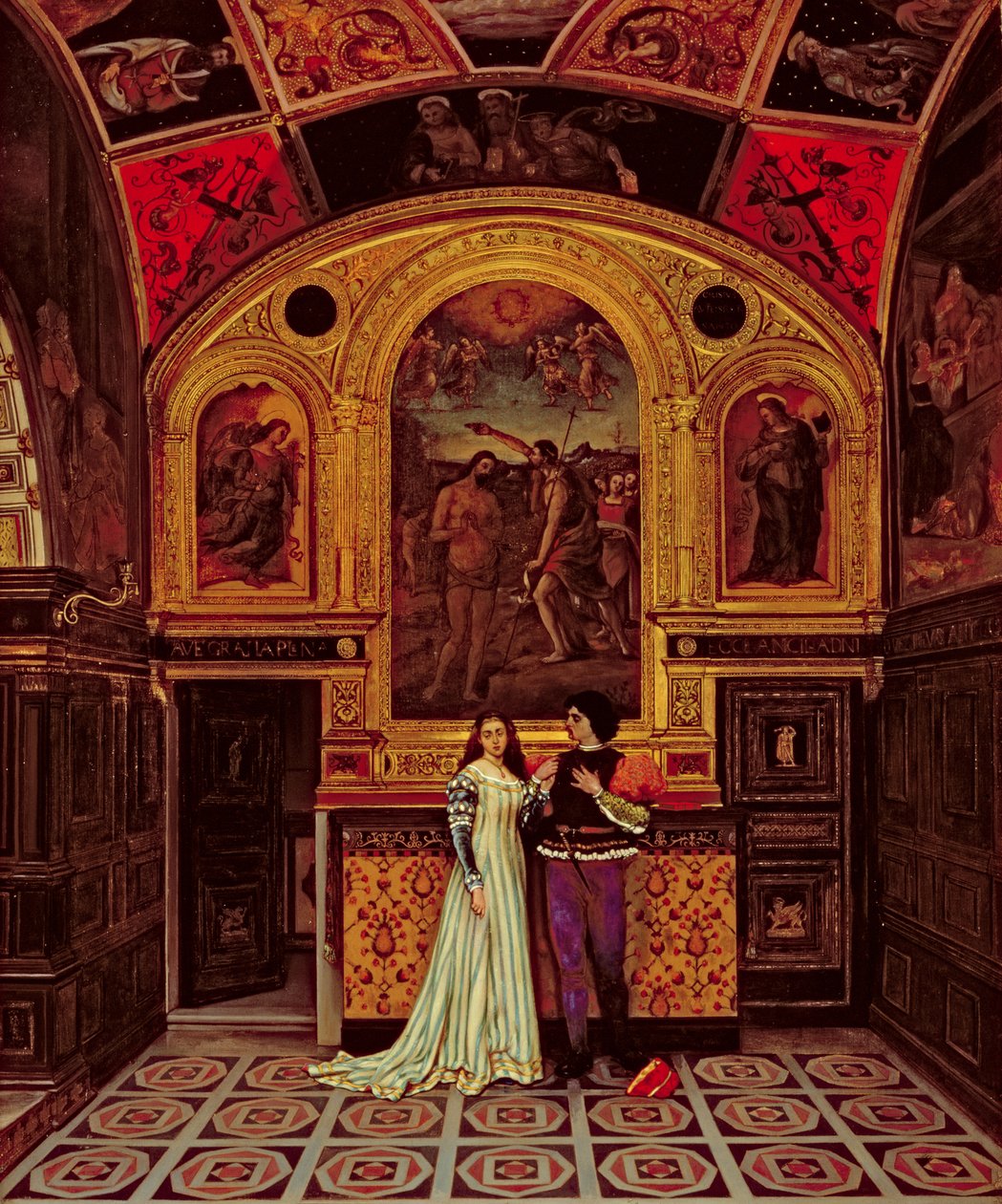 Romeo och Julia, ca 1860-70 av French School