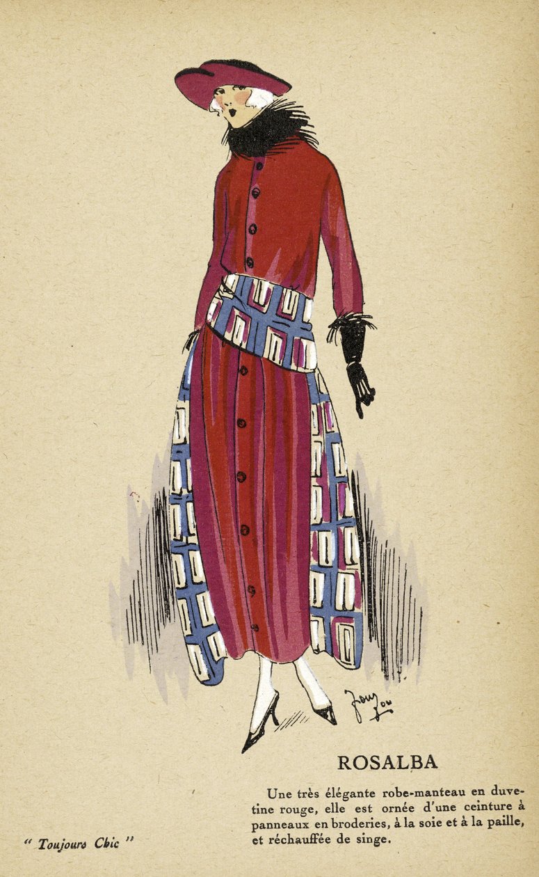Rosalba, ur Toujours Chic, utg. 1921-22 (pochoirtryck) av French School