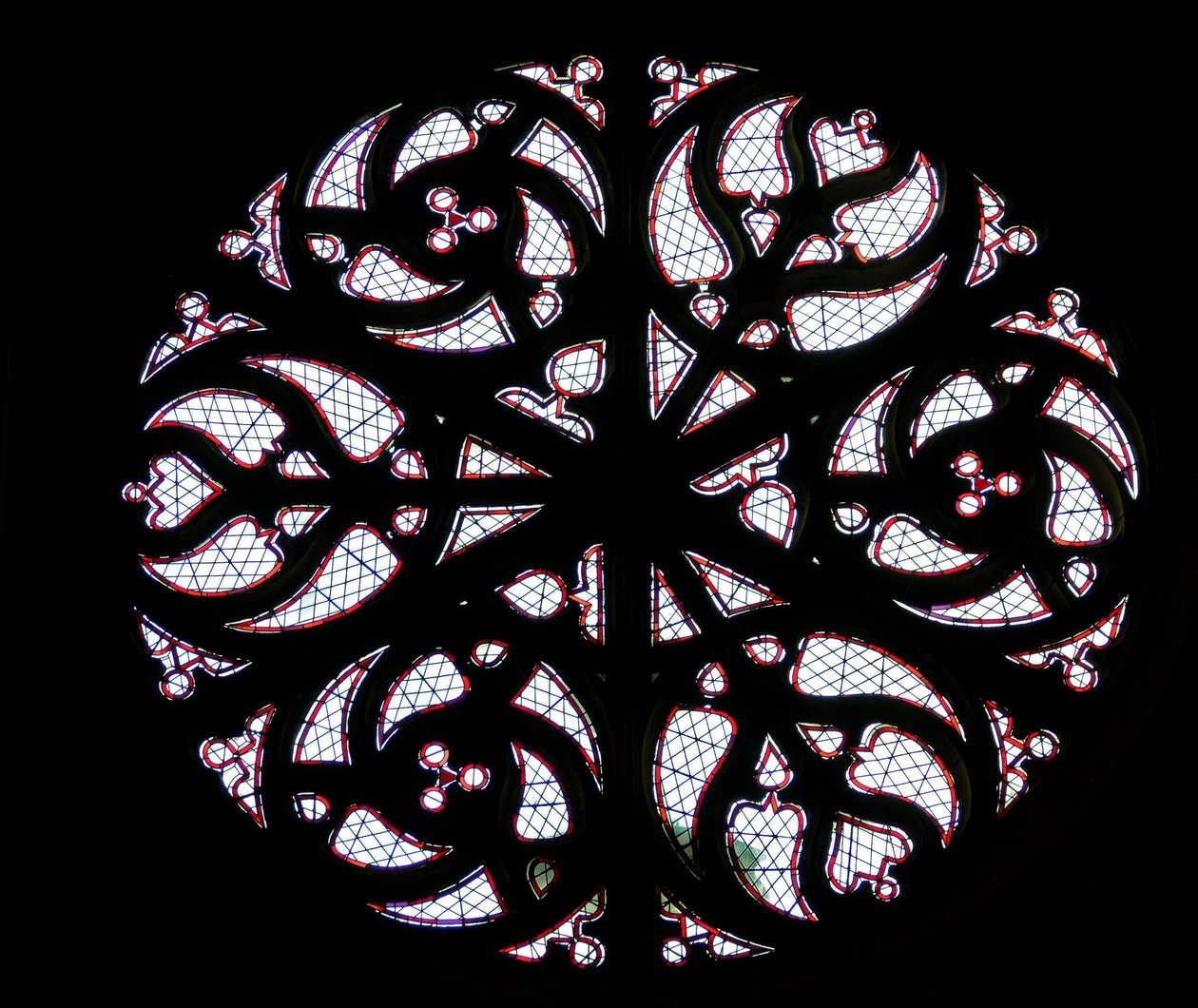 Rose fönster av French School