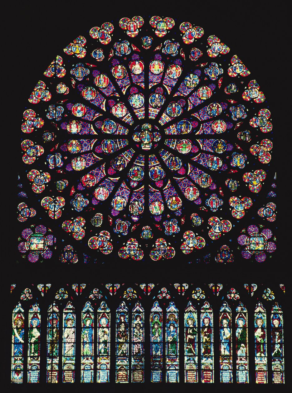 Rosenfönster, 1260 av French School