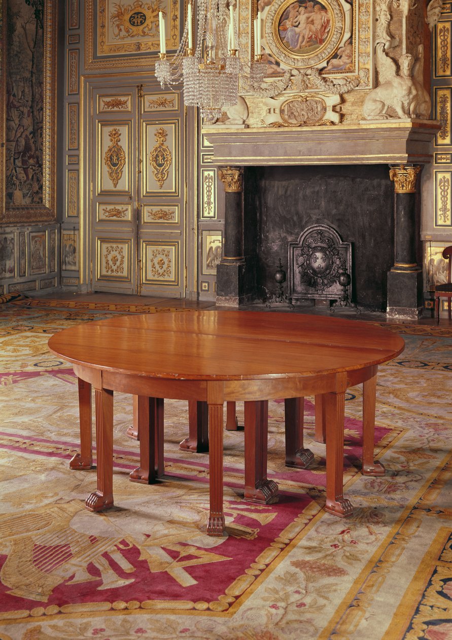 Runda bord i stil med Directoire-perioden, 1795-99 av French School