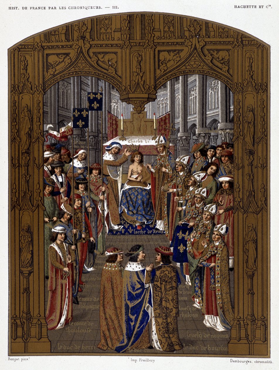 Karl VI:s kröning (1380) - i "Les Chroniqueurs de l