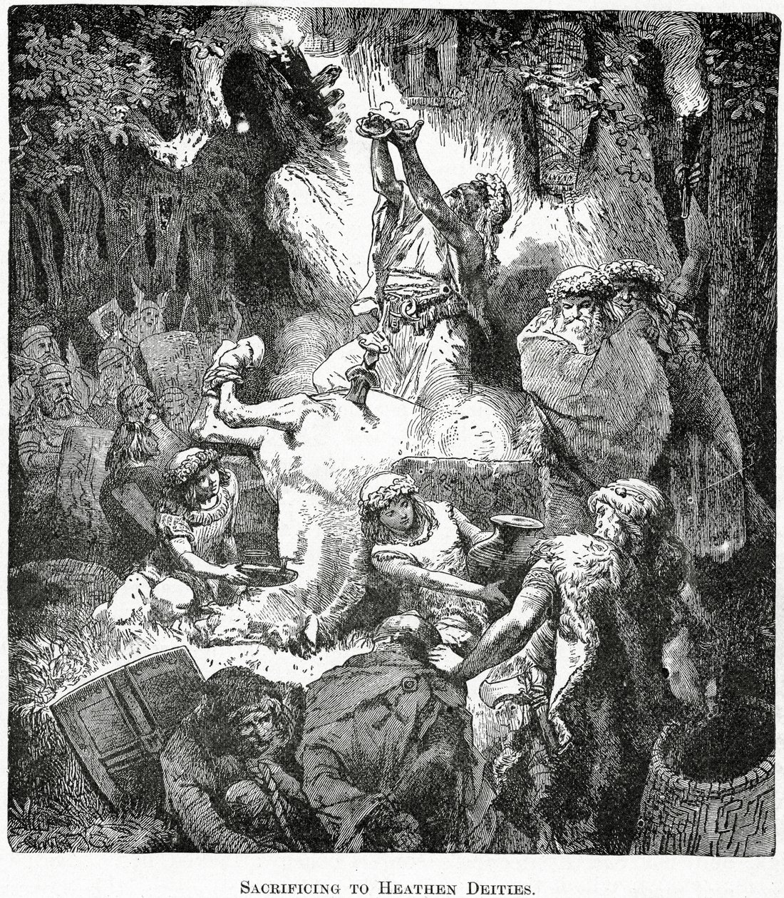 Offer till hedniska gudar, ca 1890 av French School