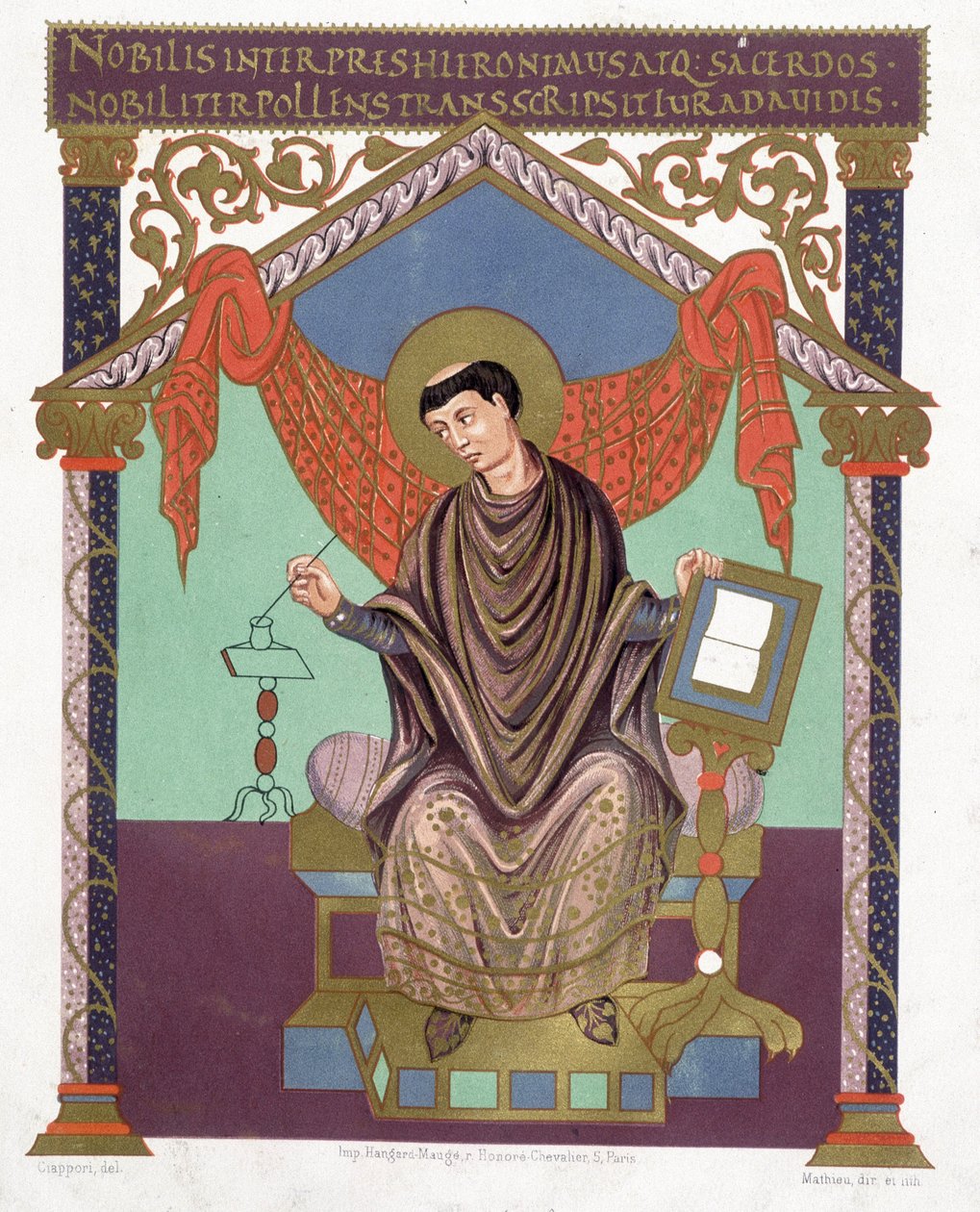 Saint Jérôme. I "Frankrike på 800-talet". av French School