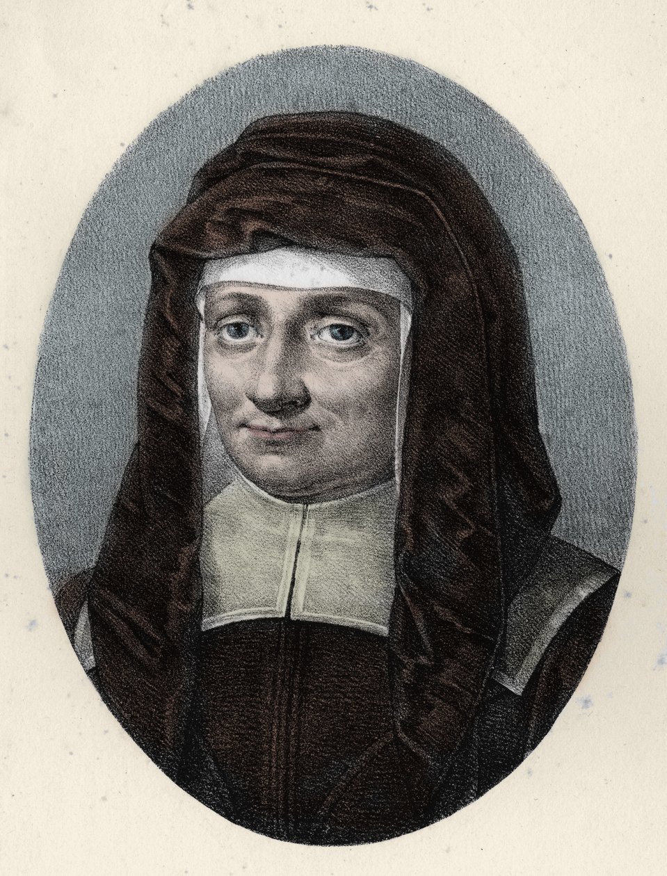 Saint Louise de Marillac, änka efter Antoine le Gras (1591 - 1660). av French School