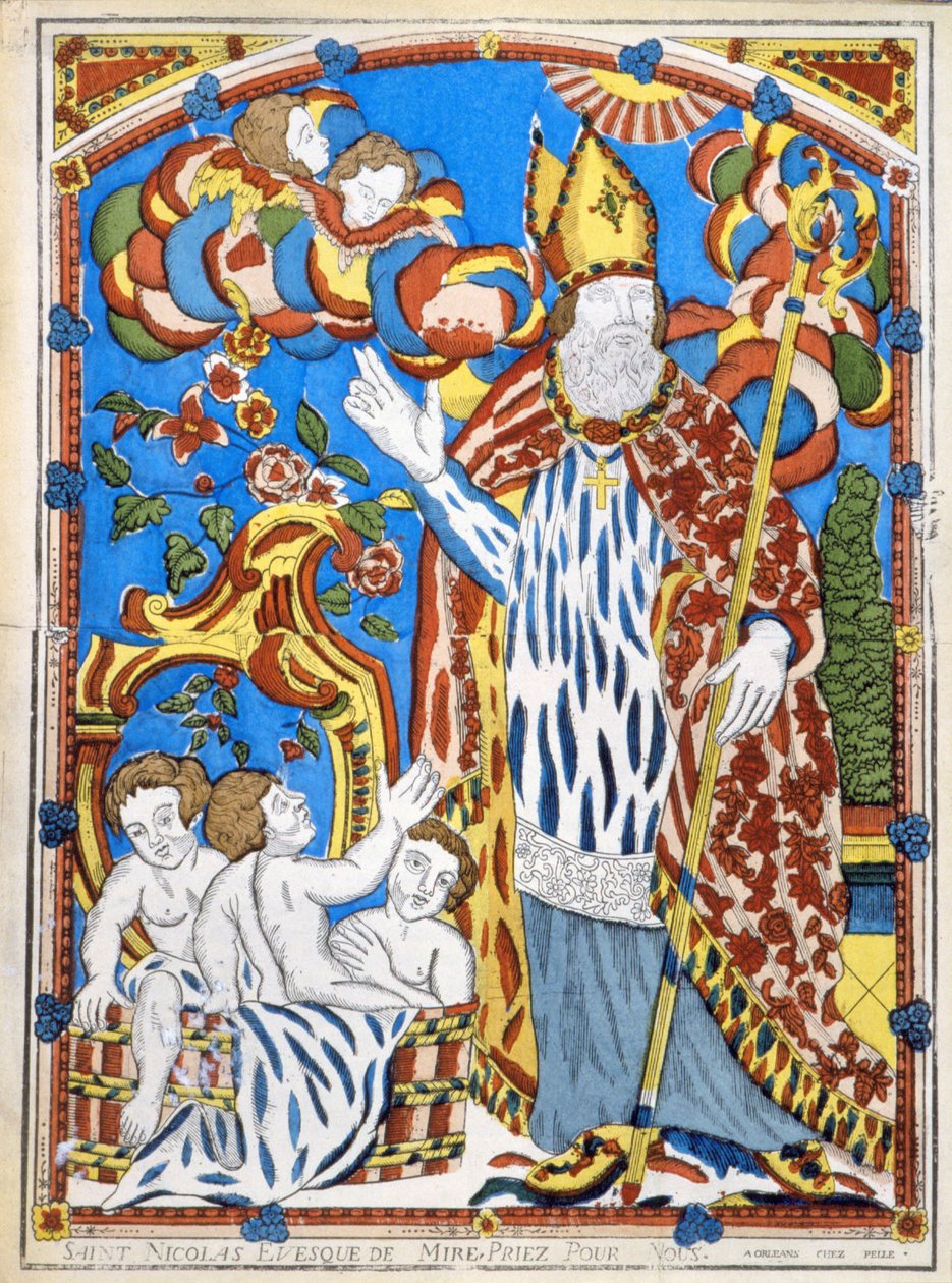 Saint Nicholas, biskop av Mire, be för oss. av French School