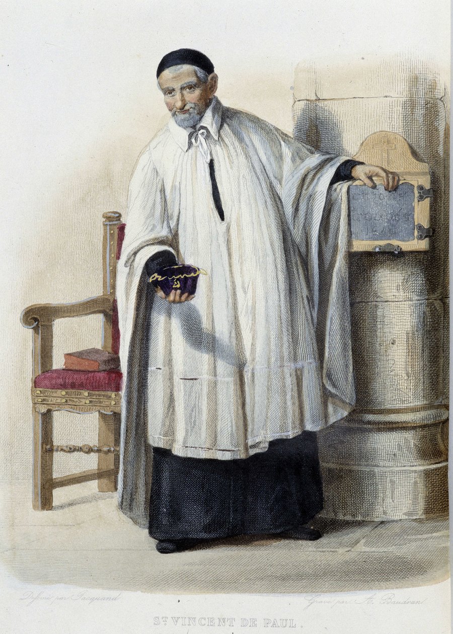 Saint Vincent de Paul - i "Den franske Plutarchus", red. Mennechet av French School