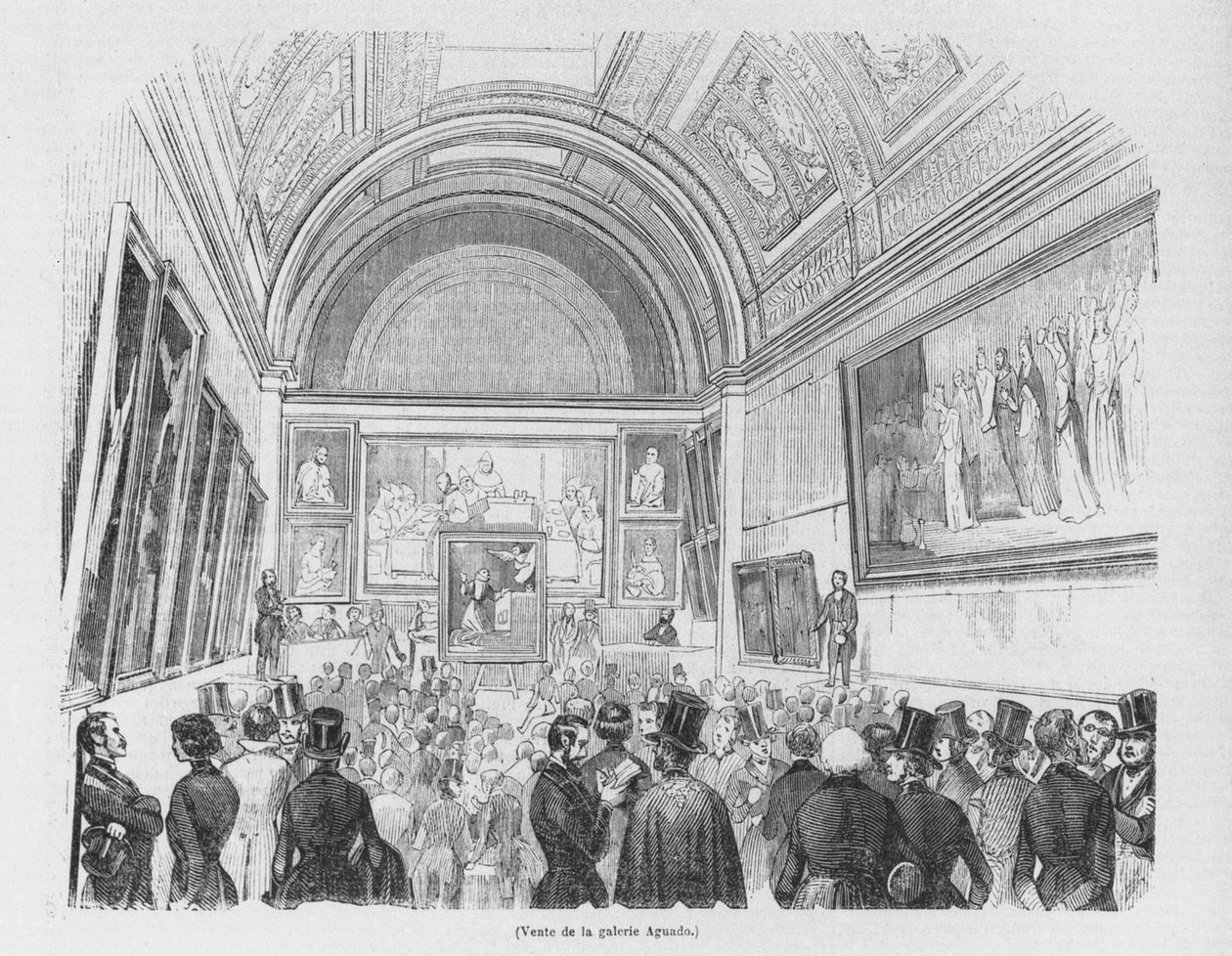 Försäljning av Aguado-galleriet, 1843 av French School