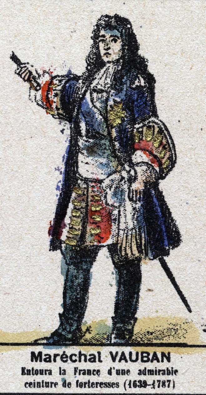 Sébastien Le Prestre de Vauban (1633-1707), marechal i Frankrike. I "" Galeriede Kings and Queens of France och illustra karaktärer från 1643 till 1895"" Bild av epinal. av French School