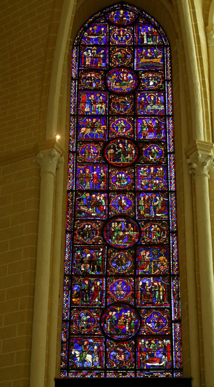 Scen från St. Martins liv, Chartres katedral av French School