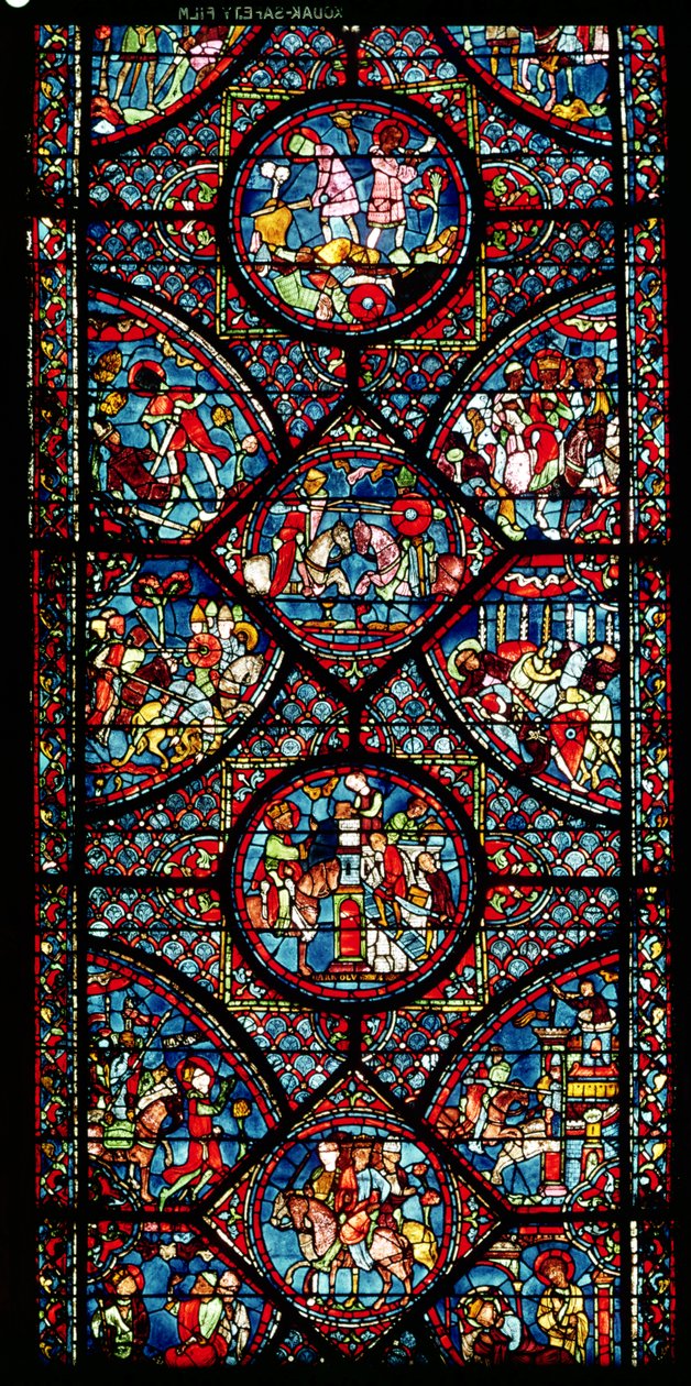 Scener ur Karl den Stores liv (747-814) från ambulatoriet, ca 1215-25 (se även 182939) av French School