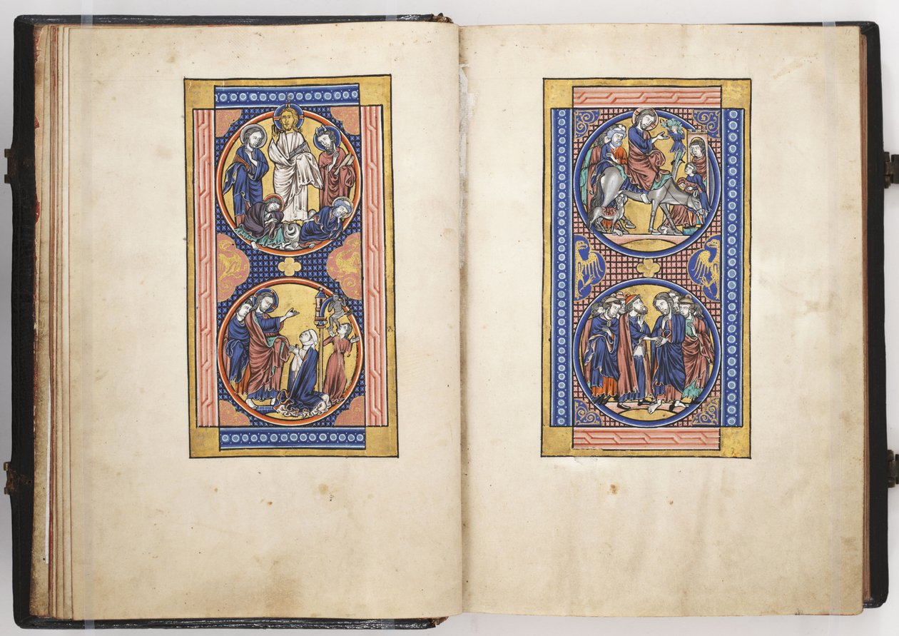 Scener från Kristi liv, illustration från Lewis Psalter, c.1225-50 av French School