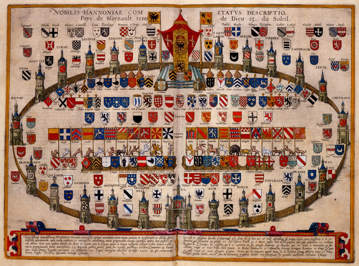 Schematisk bild av den sociala sammansättningen av provinsen Hainault av French School
