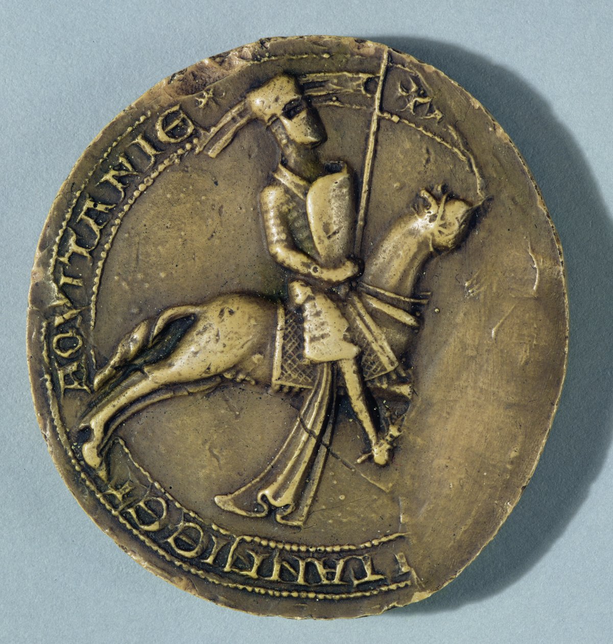 Sigill av Arthur I (1187-1203) hertig av Bretagne av French School