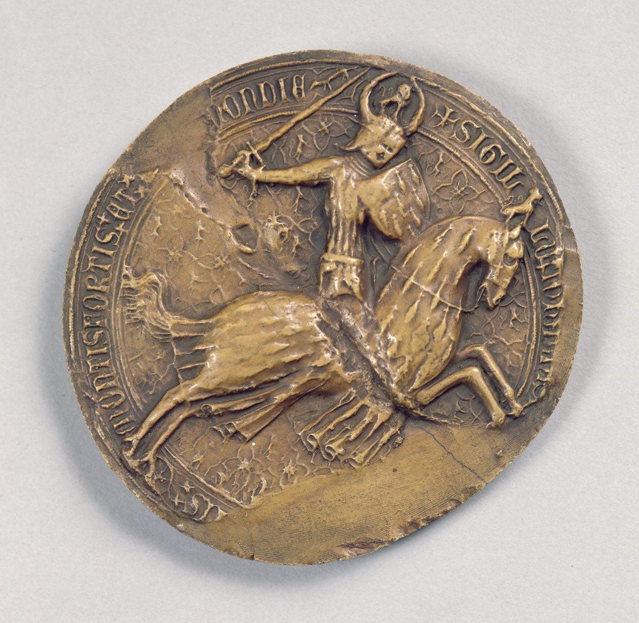 Sigill av Jean IV den Valliant (1341-99) hertig av Bretagne (vax) av French School