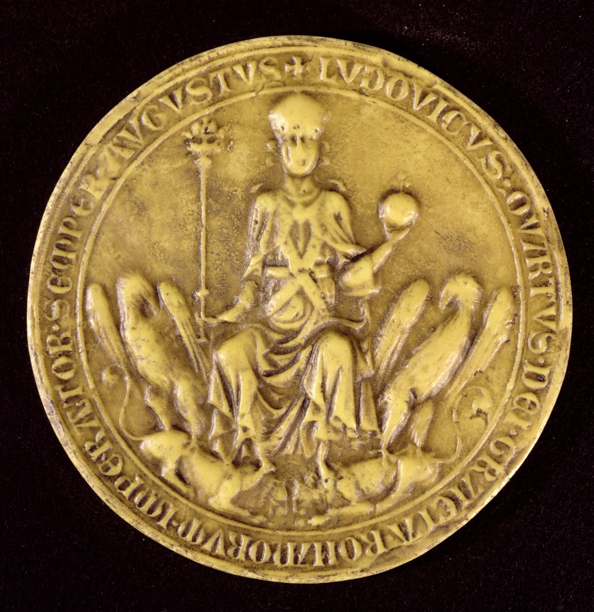 Louis IV de Bavieres sigill (1287-1347) 1200-1300-talet av French School