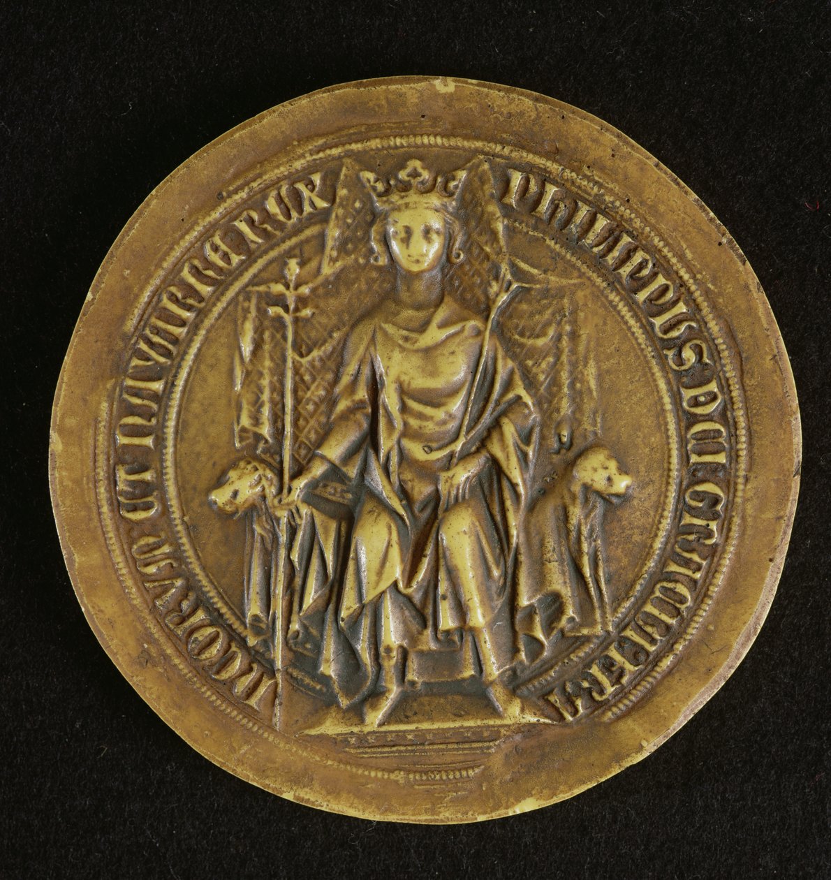 Sigill av Philippe V (1294-1322) Den långe, 1317 av French School