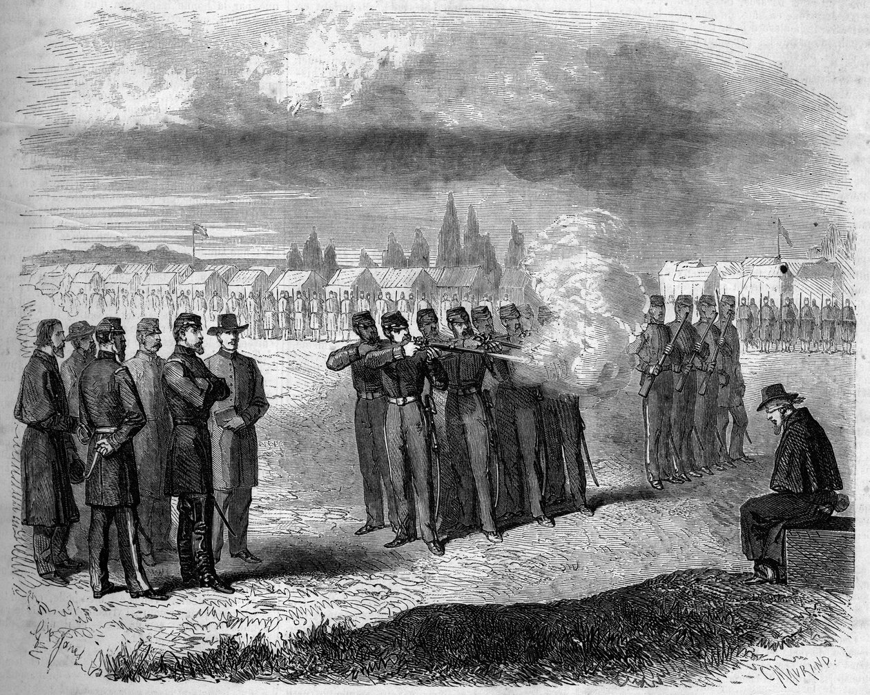 Secessionskrig (1861 - 1865) eller amerikanska inbördeskriget av French School