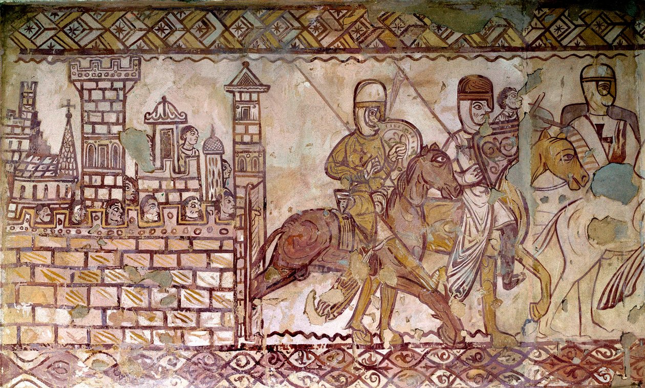 Andra korståget (1147-1149): början på korstågen. Fresk av kapellet i Cressac av French School