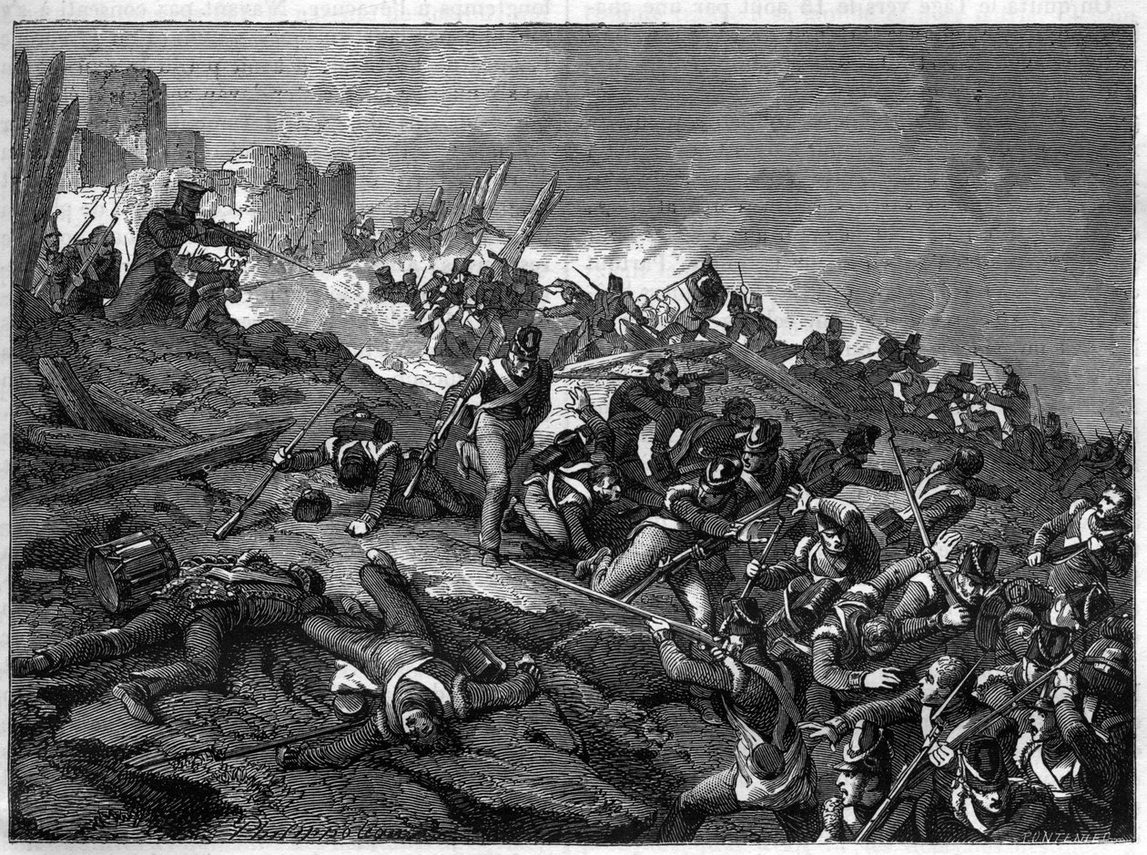 Belägringen av Burgos från 18 september till 22 oktober 1812 - Spaniens och Portugals fälttåg (1808 - 1814) (från 18 september till 22 oktober 1812: Burgos säte) - i "" Imperiets historia efter konsulatets historia ”” av Adolphe Thiers -187 av French School