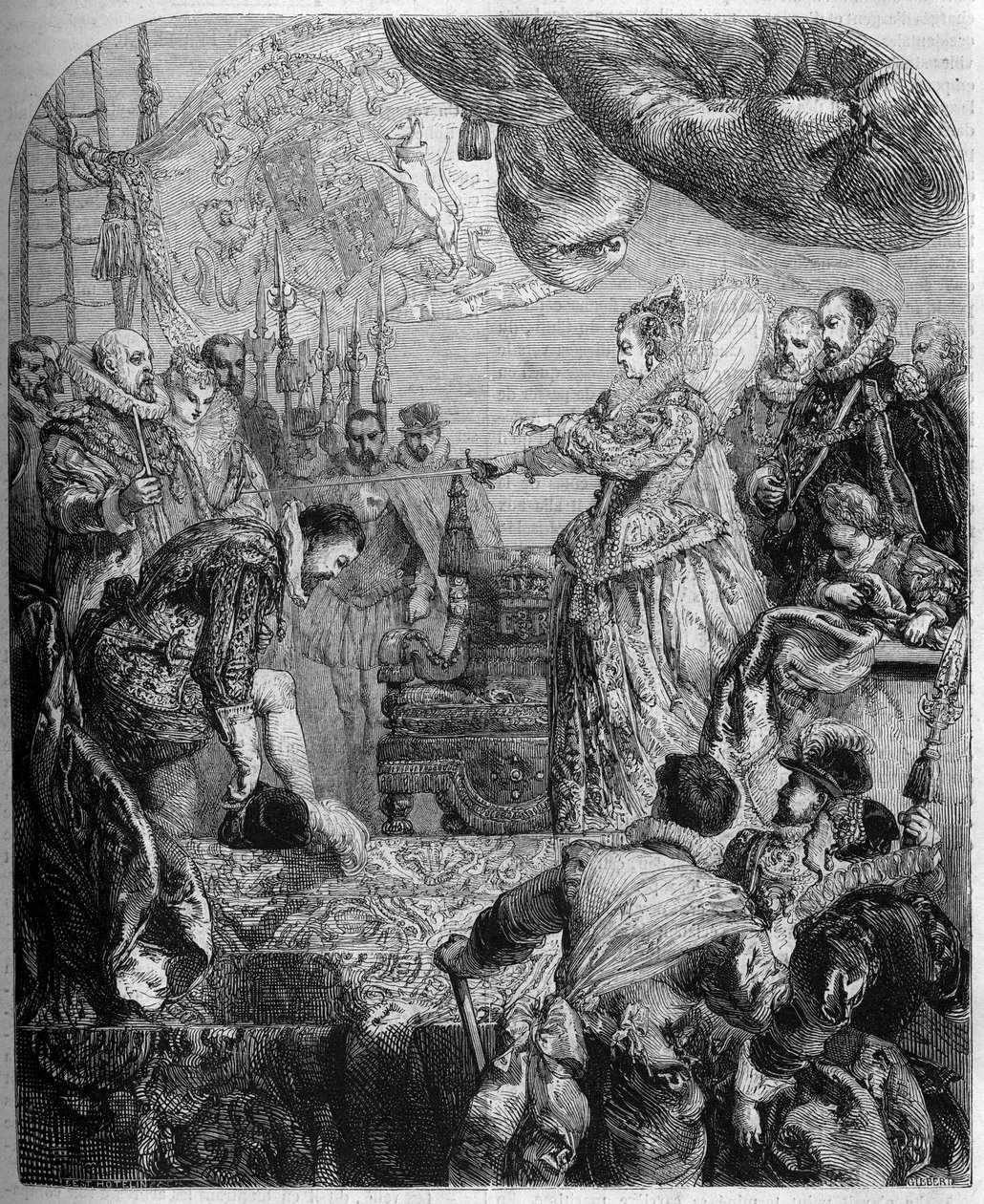 Francis Drakes mjukhet (1540-1596) av French School