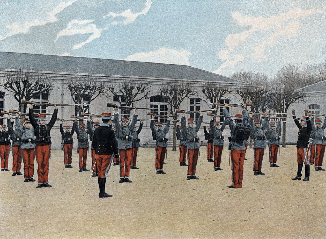 Särskild militärskola i Saint-Cyr (Saint Cyr), interntjänst: början av utbildningen. av French School