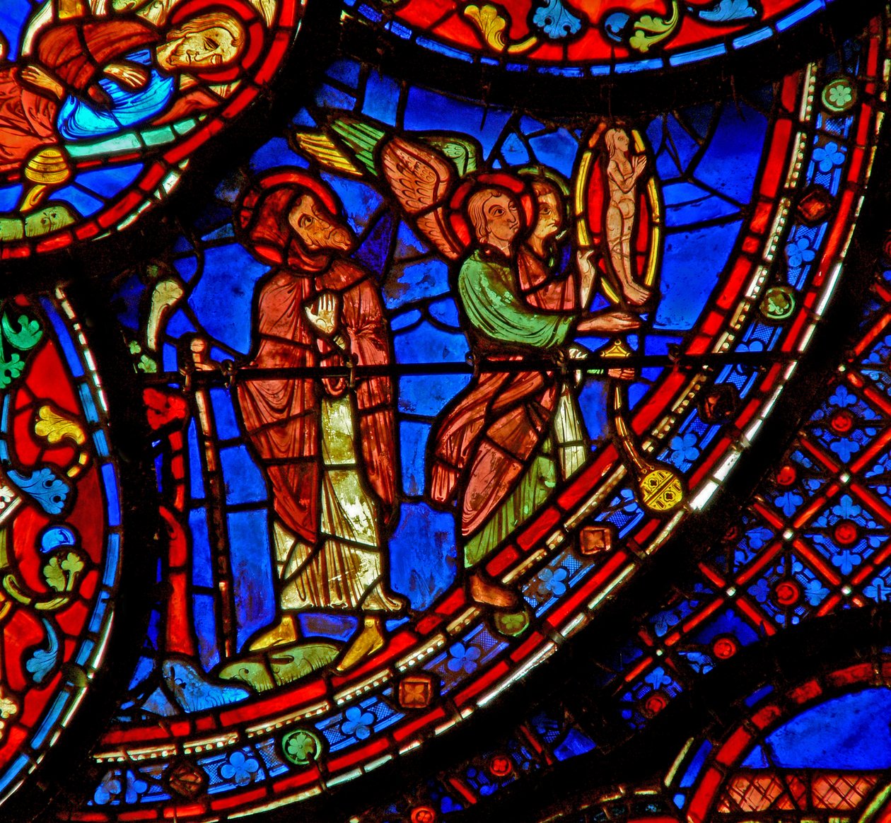 St Anthony: ser St Paul Anchorites själ stiga upp (w30b) av French School