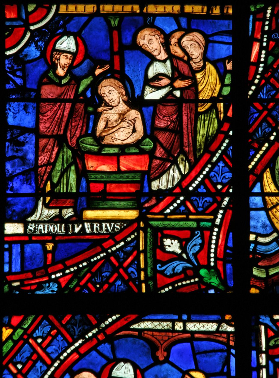 St. Apollinaire: döper familjen tribunes (w36) av French School