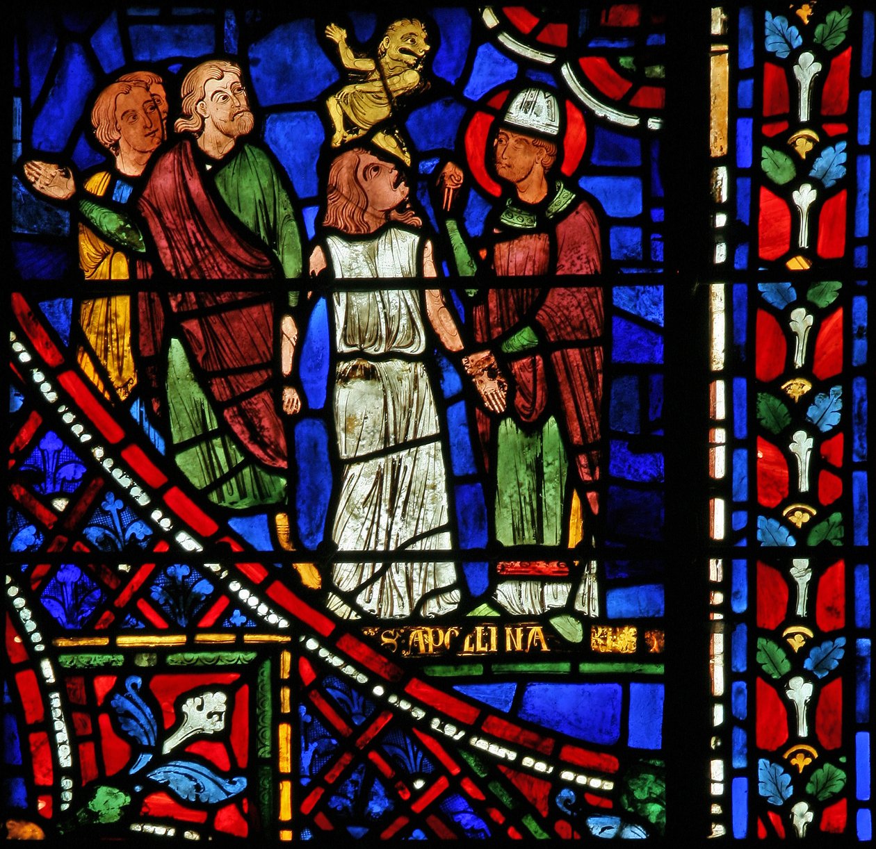 St. Apollinaire: exorciserar en besatt (w36) av French School